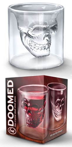 Doomed Skull Shot Glass