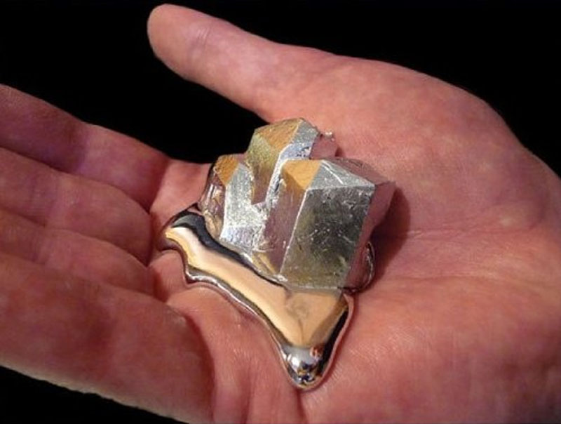 Melting Gallium Metal