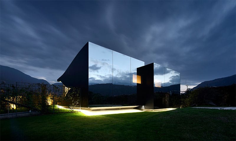 Mirror House At Night